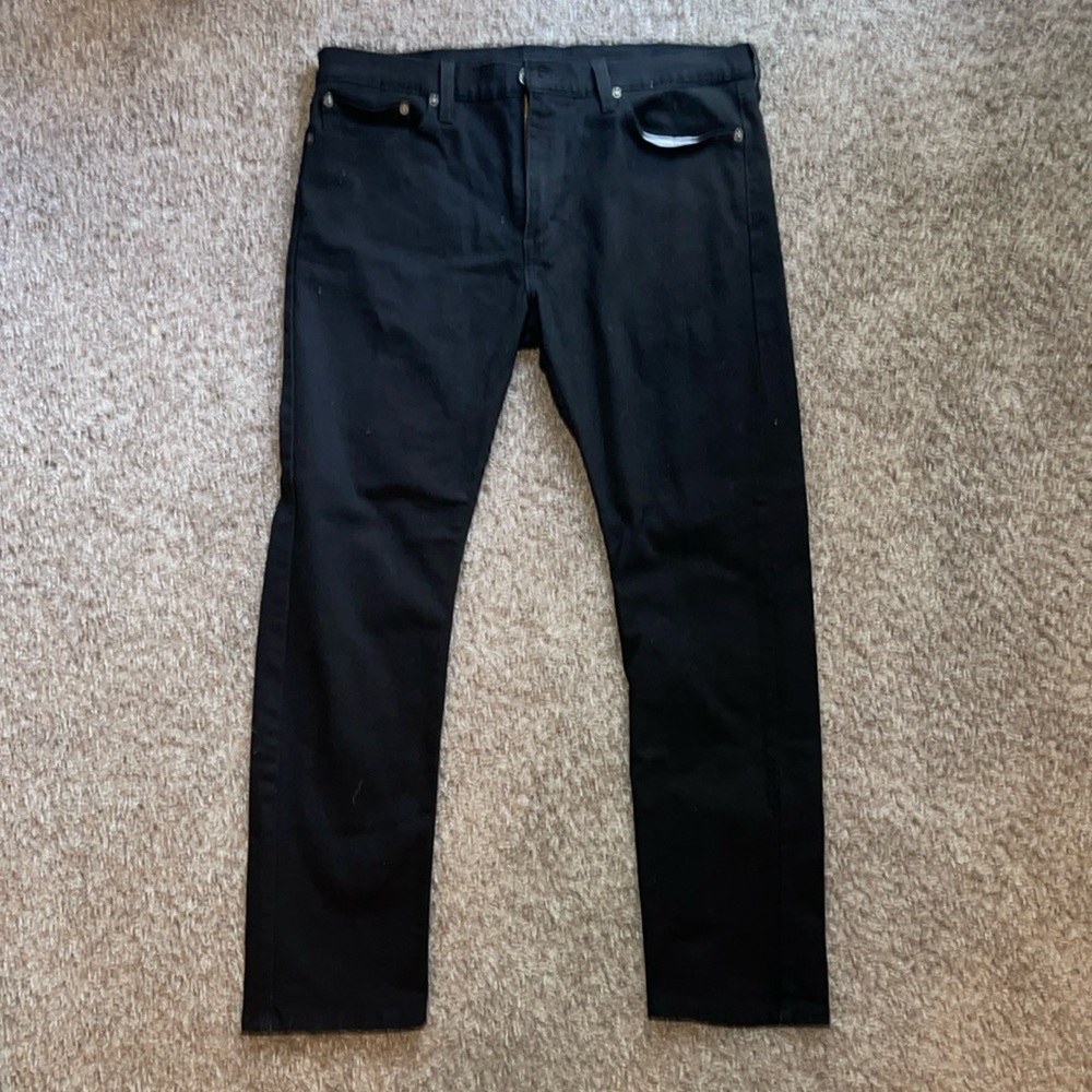 Levi’s Mens 510 Slim Straight Black Jeans W36 L30